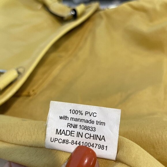 Vintage Y2K Hobo Shoulder Bag Mustard Yellow Faux Leather Croc Embossed Payless - Picture 11 of 16